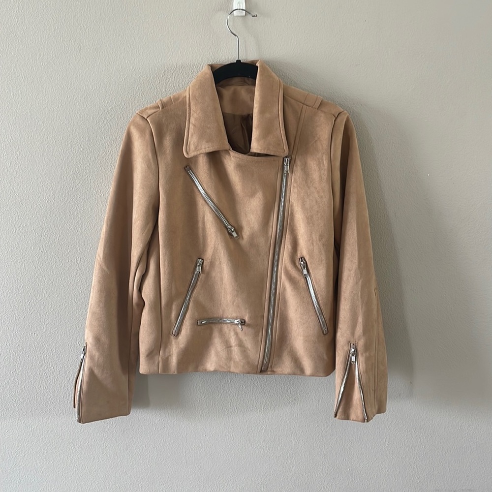 Tan Zip-Up Jacket